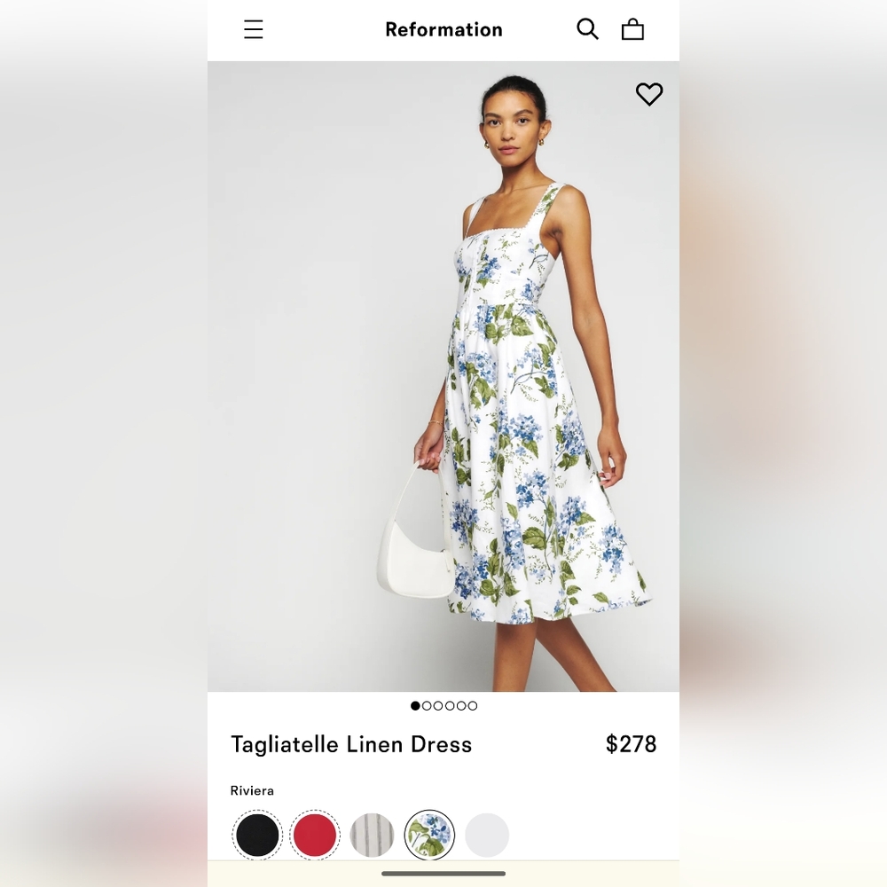 Reformation Tagliatelle Linen Dress
